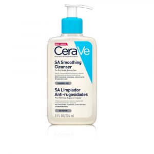 Sa smoothing cleanser for dry, rough, bumpy skin