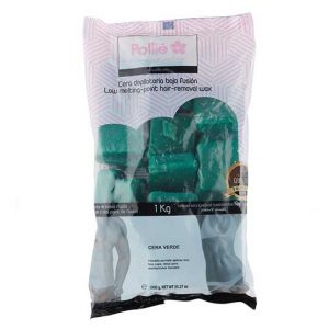 Cera verde en perlas 1 kg bajo punto de fusión
