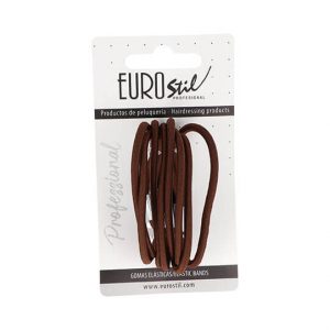 Carton 8 gomas gruesas colita color marron
