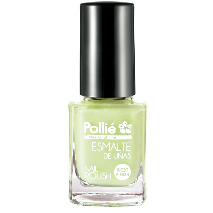 Esmalte de uñas verde pistacho