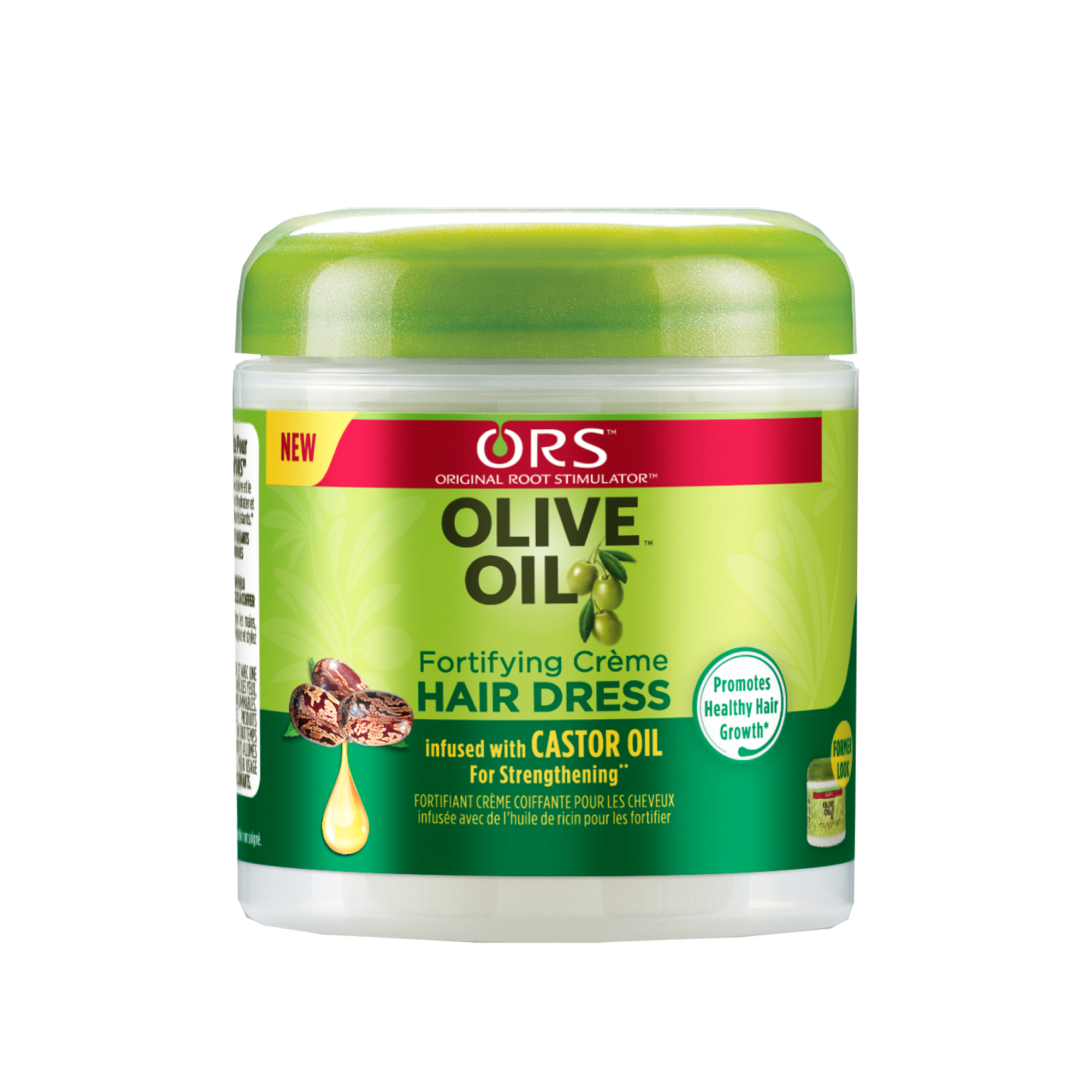 ORS Pomada Capilar con Aceite de Oliva (con Aceite de Ricino) – 227 g (8 oz)