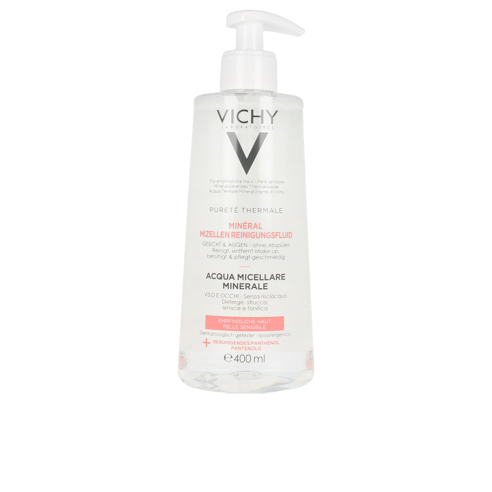 Pureté thermale agua micelar mineral pieles sensibles con agua volcánica de vichy y pantenol 400 ml